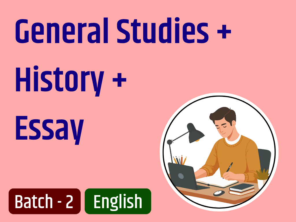 General Studies + History + Essay IAS Mains Answer Writing Batch - 2 EN 